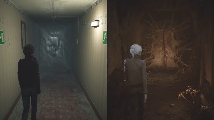 After exiting the stairwell, turn right - The Medium: Encounter with Sadness - walkthrough - Walkthrough - The Medium Guide