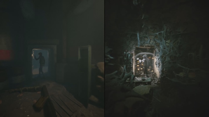 Before leaving, use a spirit shield to avoid the moths - The Medium: Basement - walkthrough - Walkthrough - The Medium Guide