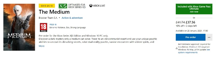 The Medium is available in Xbox Game Pass Ultimate - The Medium: Game Pass - is the game available? - FAQ - The Medium Guide