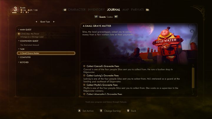 The majority of the quests will provide you with a large dose of experience points. - How to gain experience quickly in The Outer Worlds? - FAQ - The Outer Worlds Guide