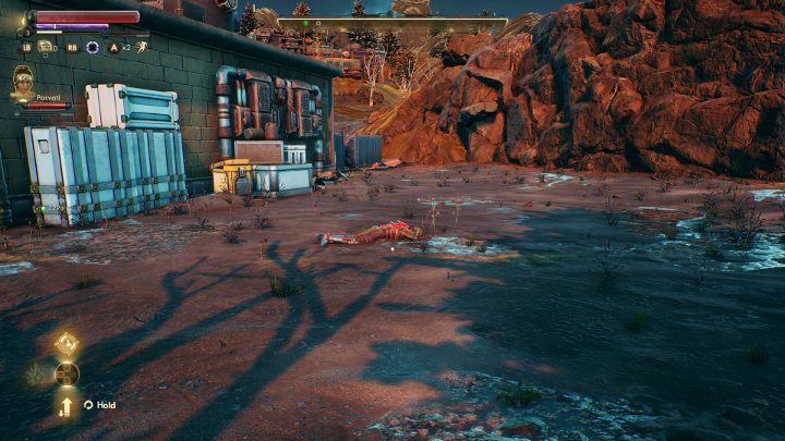 Look for a corpse surrounded by mines. - How to get a better weapon in The Outer Worlds? - FAQ - The Outer Worlds Guide