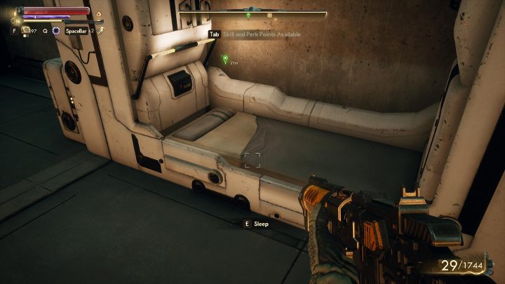 Your spaceship has a few beds. - How and where to sleep in The Outer Worlds? - FAQ - The Outer Worlds Guide