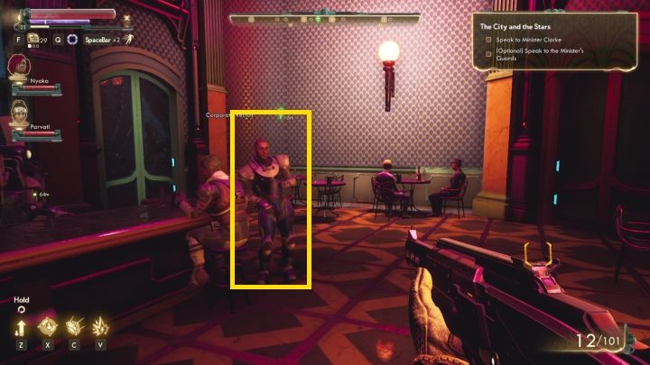 Your next goal is to get to the Ministers house - The City and the Stars | The Outer Worlds Walkthrough - Phines questline - The Outer Worlds Guide
