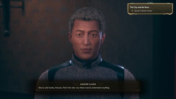 During the conversation, you will learn that Dimethyl Sulfoxide is in possession of Chairman Rockwell - The City and the Stars | The Outer Worlds Walkthrough - Phines questline - The Outer Worlds Guide