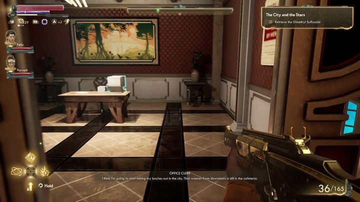 However, before that happens, check the coded terminal located in the room to the left of the entrance - The City and the Stars | The Outer Worlds Walkthrough - Phines questline - The Outer Worlds Guide