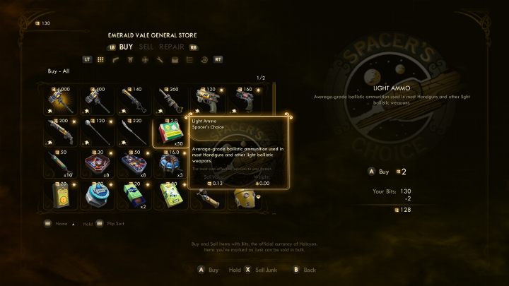 Having the right amount of ammunition is the basis of survival. - 10 best starting tips | The Outer World - Basics - The Outer Worlds Guide