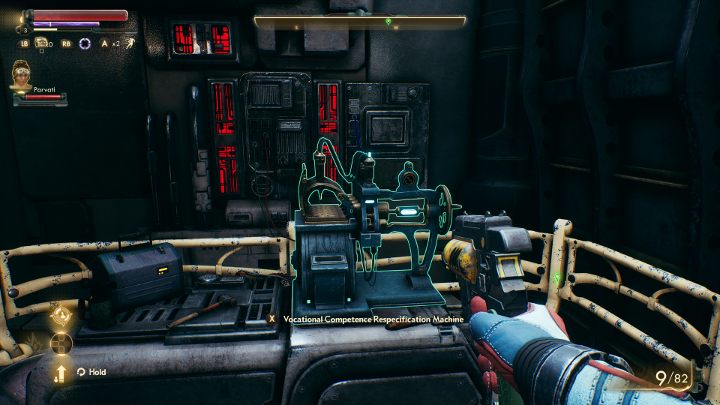 Then, use the machine presented above. - How to reset character development in The Outer World? - FAQ - The Outer Worlds Guide