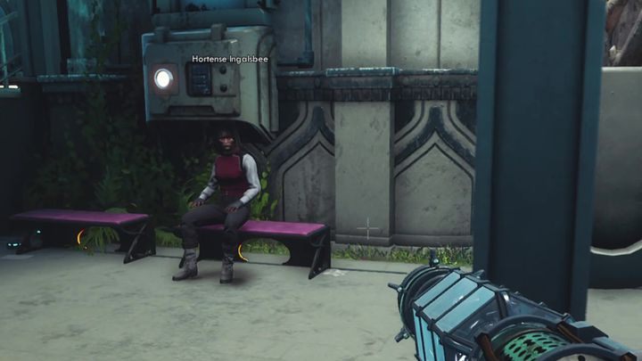 On one of the streets of Byzantium you will meet Hortense Ingalsbee - Why Call Them Back From Retirement | The Outer Worlds Companion quest - Emerald Vale - The Outer Worlds Guide