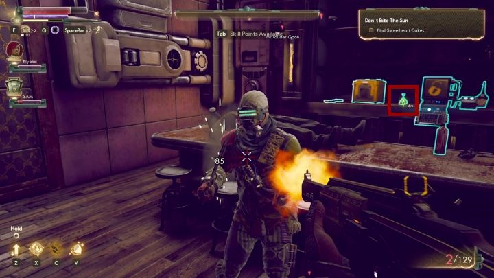 Sweetheart Cakes be found in Cascadia in Rizzos shop - Dont Bite the Sun | The Outer Worlds Companion quest - Parvati - The Outer Worlds Guide