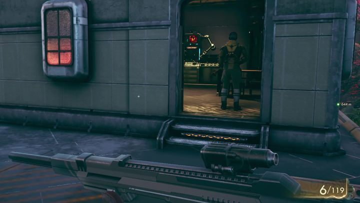 You can find Ludwig Miller at the landing bay located near Edgewater - Die, Robot | The Outer Worlds Companion quest - Emerald Vale - The Outer Worlds Guide