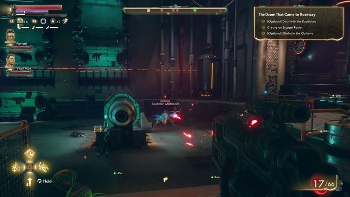 While fighting this group, be on the move at all times to avoid acid and their charge - The Doom That Came to Roseway | The Outer Worlds side quest - Roseway - The Outer Worlds Guide