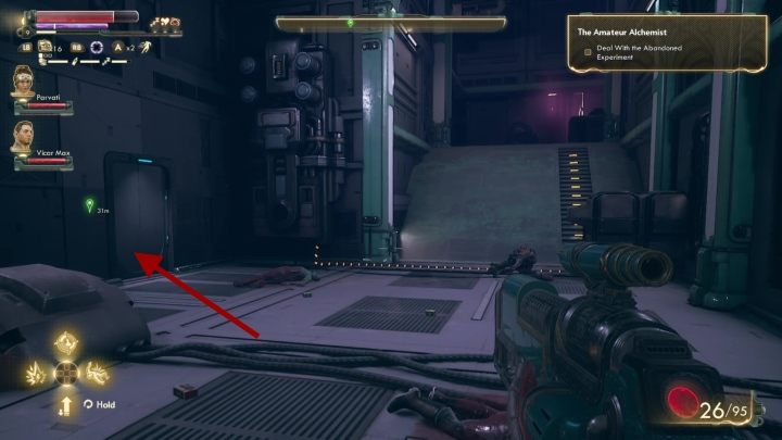 Vaughns office is across the place where Cassandra OMalley is - The Amateur Alchemist | The Outer Worlds side quest - Roseway - The Outer Worlds Guide