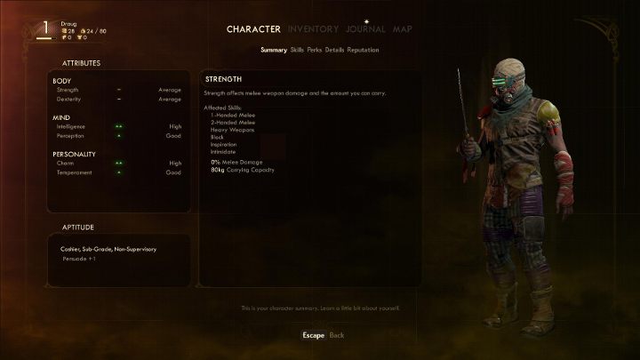 Your choice of perks and skills determines your character build. - Starting tips | The Outer World - Basics - The Outer Worlds Guide