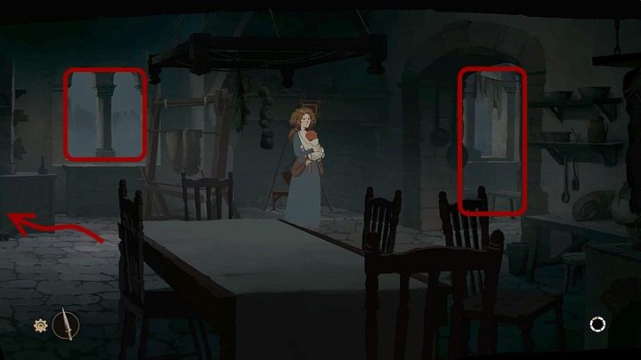 Click (with RMB) on all active points (especially on the bedroom located on the right and on the construction site that you can see from the window) to learn what have happened in the meantime - Chapter Fourteen - Departure (Kingsbridge) - Book Two: Sowing the Wind - The Pillars of the Earth Game Guide