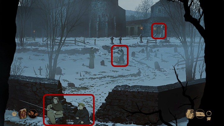 Finally, enter priors house (on the right) - Chapter One - Philip - Book One: From the Ashes - The Pillars of the Earth Game Guide