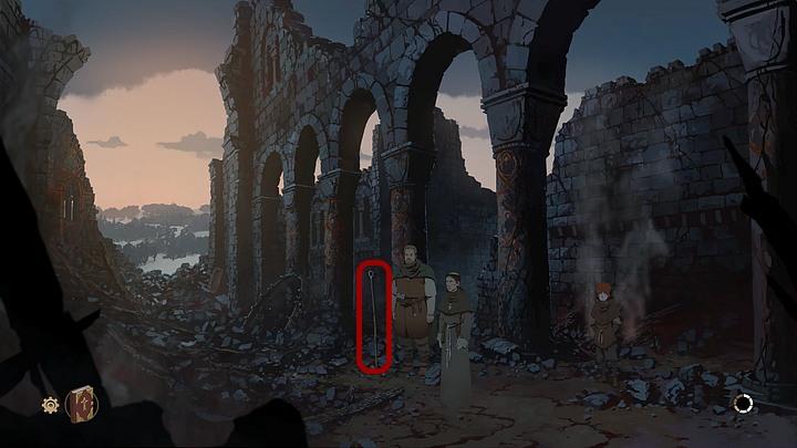 Speak with Tom and choose dialogue options as you please - Chapter Five - Man in flames - Book One: From the Ashes - The Pillars of the Earth Game Guide