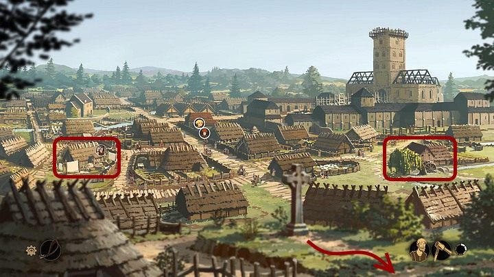 But before you go there, you can first head to the fullers (the left part of the map, slightly above Alienas house) - Chapter Ten - The Rise of Kingsbridge (Kingsbridge - 5 years later) - Book Two: Sowing the Wind - The Pillars of the Earth Game Guide