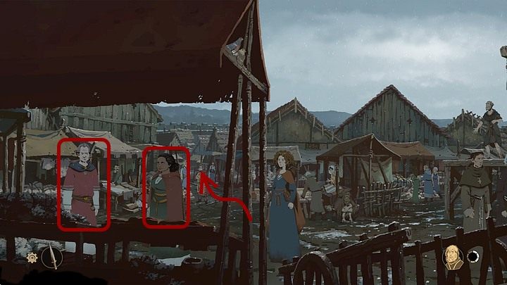 You play as Aliena - Chapter Eleven - The New Earl (Shiring market; tavern) - Book Two: Sowing the Wind - The Pillars of the Earth Game Guide