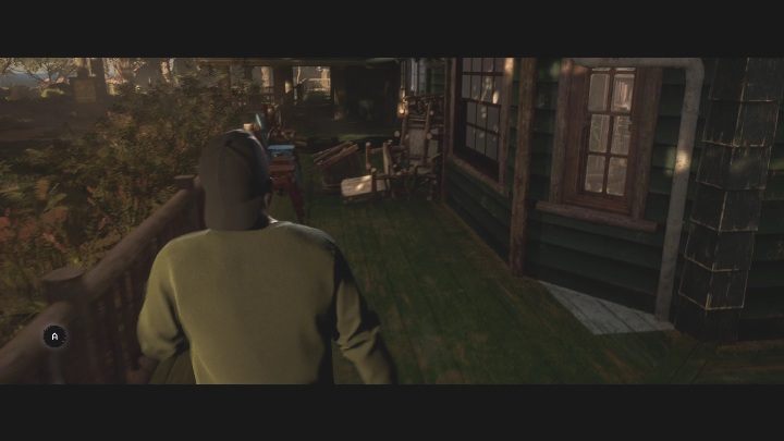 You must enter the camp building through the window on the left side of the terrace - The Quarry: Chapter 1 - walkthrough - Walkthrough - The Quarry - Game Guide