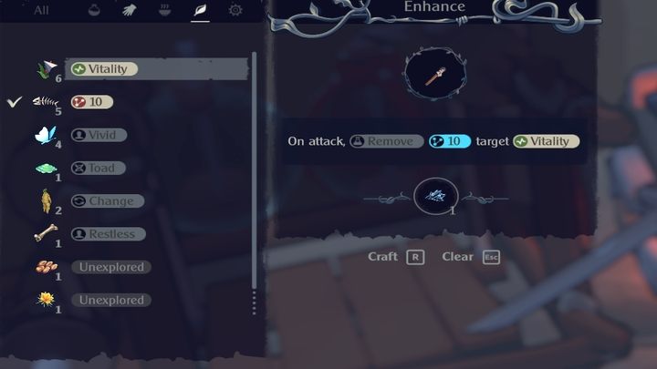 This way you can, for example, increase the attack power or the behavior of the weapon - The Serpent Rogue: Enhancing weapons - Tools - The Serpent Rogue Guide