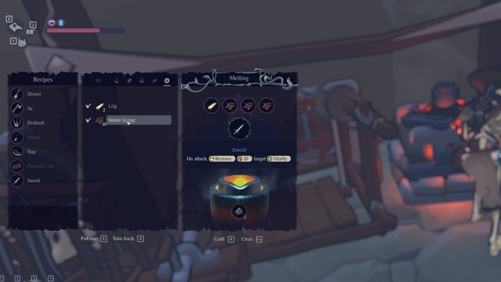 Melting is instantaneous and you can preview the item's stats - The Serpent Rogue: Melting - Tools - The Serpent Rogue Guide