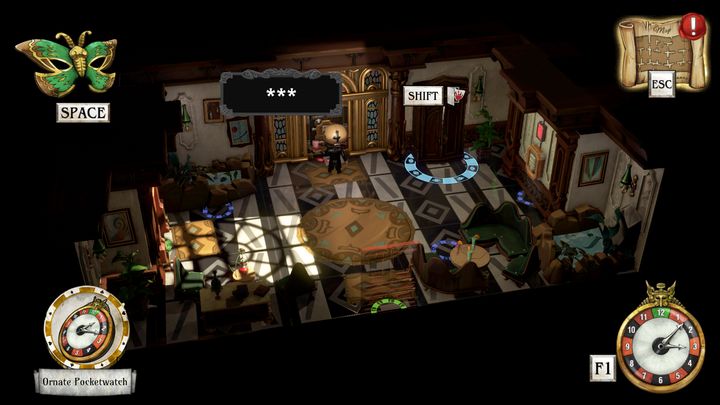 While in the closet you will see Trinity trying to enter the closed room - Obtain access code | Willow Blue - Willow Blue - The Sexy Brutale Game Guide