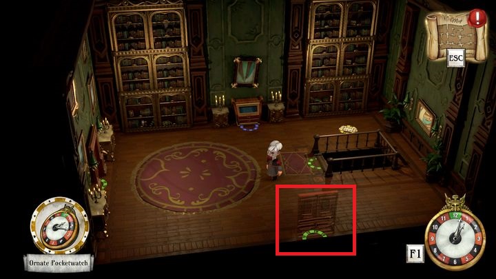 Once upstairs, use the door marked on the above picture - Set starting position | Willow Blue - Willow Blue - The Sexy Brutale Game Guide