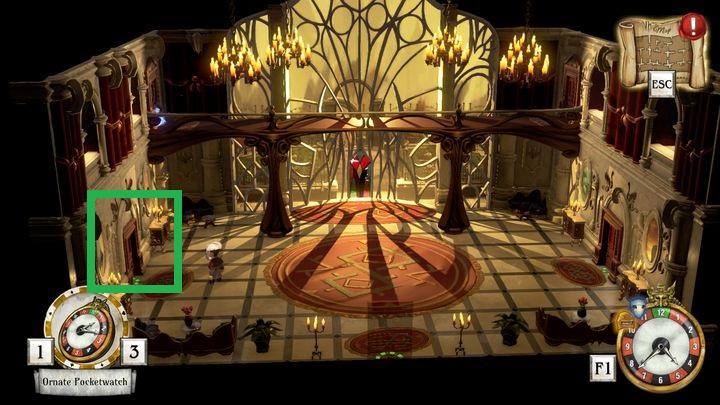 From the room with the clock, head out directly into the main hall - Activate the first starting point | Thanos Gorecki & Aurum Runes - Thanos Gorecki & Aurum Runes - The Sexy Brutale Game Guide