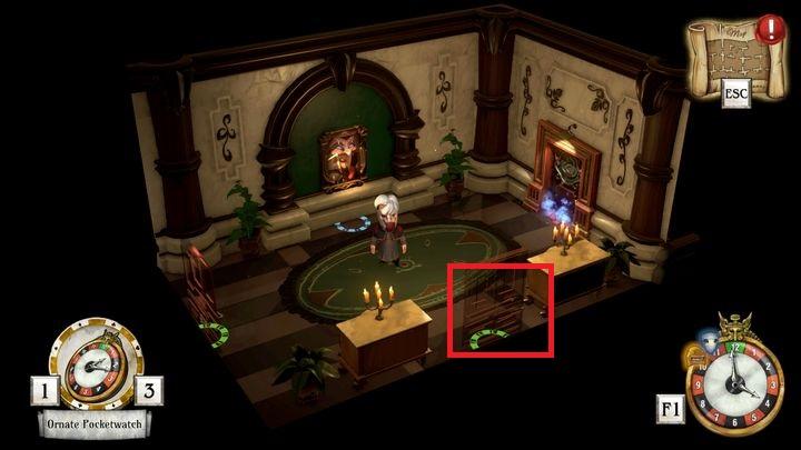 In the room you will find another doorway - Find the location of the missing arm | Thanos Gorecki & Aurum Runes - Thanos Gorecki & Aurum Runes - The Sexy Brutale Game Guide