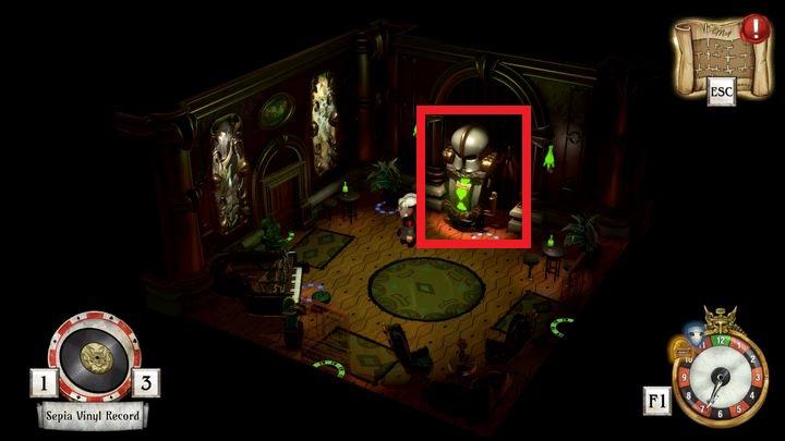 Go into the room with the statue and repair it by interacting with it - Repair and set the second statue | Thanos Gorecki & Aurum Runes - Thanos Gorecki & Aurum Runes - The Sexy Brutale Game Guide