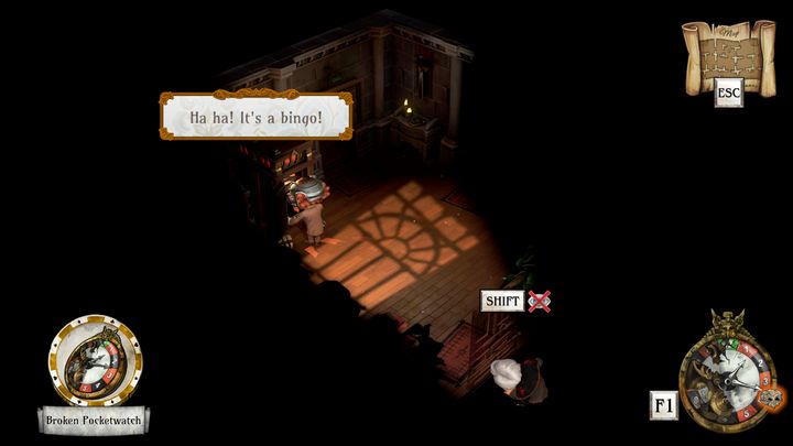 Reginald will open the safe to look for something - Pick up the cartridge | Reginald Sixpence - Reginald Sixpence - The Sexy Brutale Game Guide