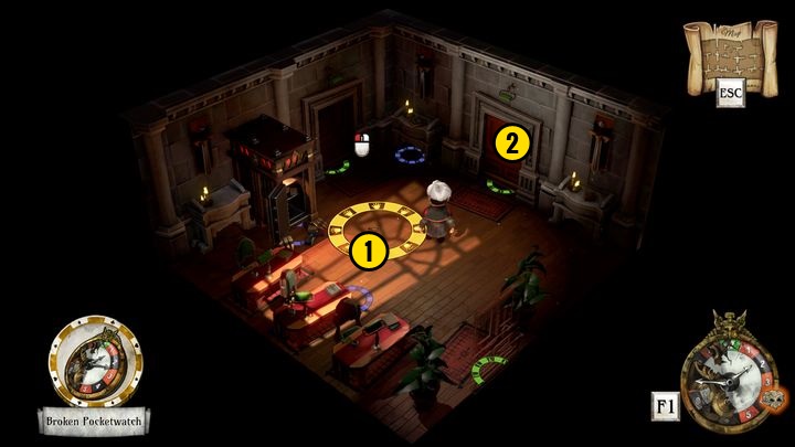 Wait until Reginald leaves the room and enter right in - Pick up the cartridge | Reginald Sixpence - Reginald Sixpence - The Sexy Brutale Game Guide