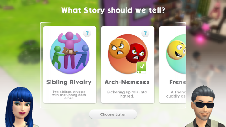 Sibling Rivalry is a story that begins with the rival interaction - Sibling Rivalry and Better Late than Never in Sims Mobile - Missions, events, careers and hobbies - The Sims Mobile Game Guide