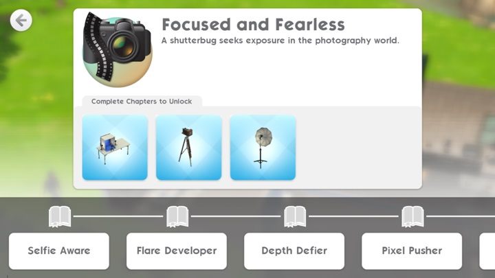 You will earn the same amount of money in this career as in any other - How to become a photographer? - Missions, events, careers and hobbies - The Sims Mobile Game Guide