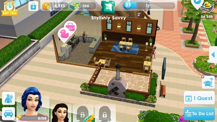 After reaching level 8, you can become a cook - Career in The Sims Mobile - Missions, events, careers and hobbies - The Sims Mobile Game Guide