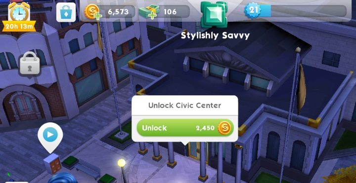 Right next to the Agency is the Government Center - Career in The Sims Mobile - Missions, events, careers and hobbies - The Sims Mobile Game Guide