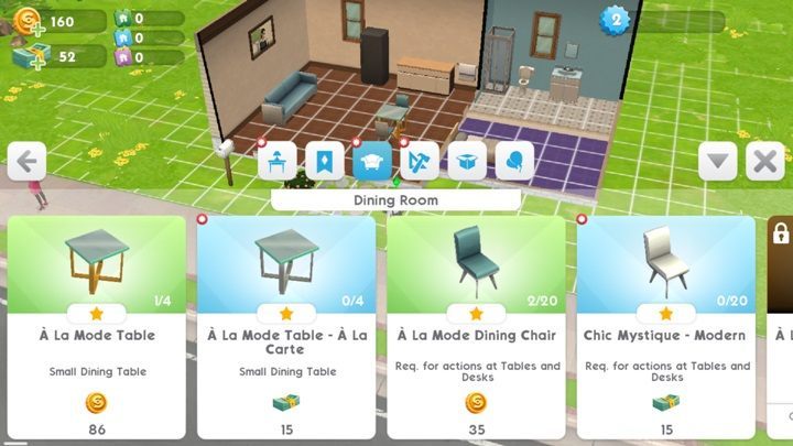 The first method to increase the quality of life is to buy furniture and also to further expand your house - How to improve lifestyle in The Sims Mobile? - Starting tips - The Sims Mobile Game Guide