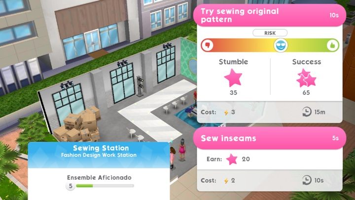 Risk Actions are one of the interactions that a sim can make in The Sims Mobile - Is it worth undertaking Risk Actions in The Sims Mobile? - Starting tips - The Sims Mobile Game Guide