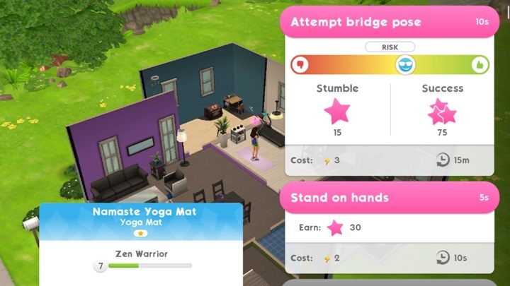 Taking a risk involves executing a task in which you are not sure whether you will succeed and win the prize - Is it worth undertaking Risk Actions in The Sims Mobile? - Starting tips - The Sims Mobile Game Guide