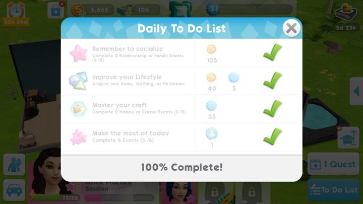 Events connected to your career will yield the most experienced points. - How to level quickly in The Sims Mobile? - Starting tips - The Sims Mobile Game Guide