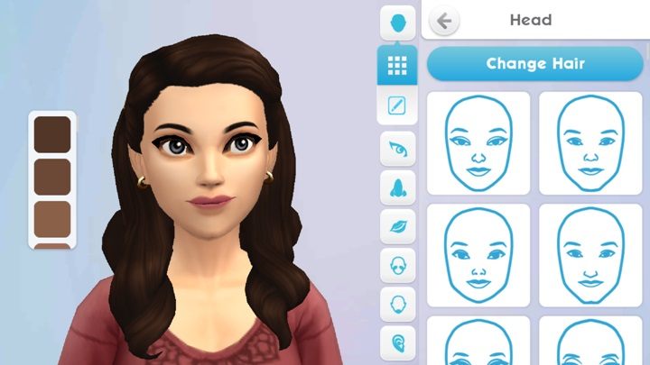 In The Sims Mobile, you get the opportunity to customize the facial appearance of your sim - Head | Creating and developing a Sim - Creating and developing a Sim - The Sims Mobile Game Guide