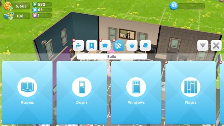 The Sims Mobile - Build Mode