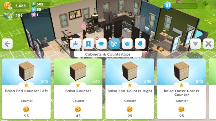 The Sims Mobile - Build Mode