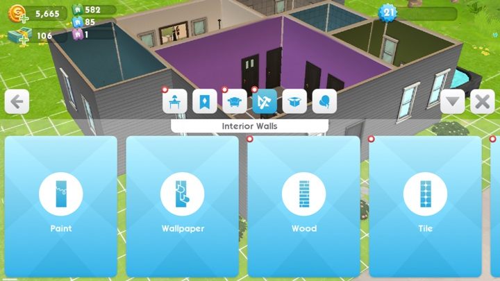 The Sims Mobile - Build Mode