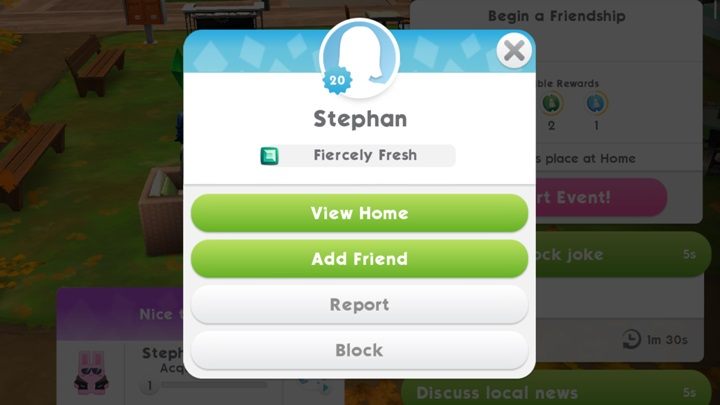 Youll be able to select the visit house button and youll be moved to the house - Stickers, visits and bonuses | Playing with others - Playing with the others - The Sims Mobile Game Guide