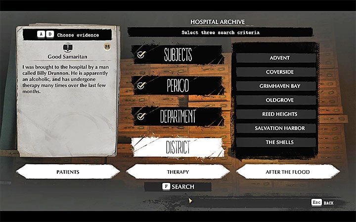 Go to the reception on the ground floor and talk to Dr - Deal with the Devil | The Sinking City walkthrough - Main cases - The Sinking City Guide