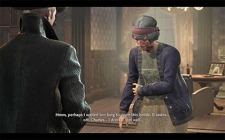 The next step is to get the monsters out of the cellar and find a bottle of wine that Reed can the put poison in - List of trophies in The Sinking City - Trophy guide - The Sinking City Guide