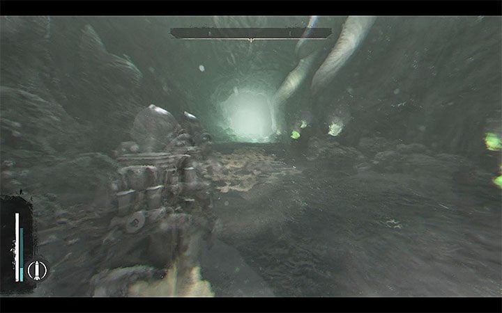 Allow the symbols to converge so you can unlock the passage and Reed will dive automatically - Into the Depths | The Sinking City walkthrough - Main cases - The Sinking City Guide