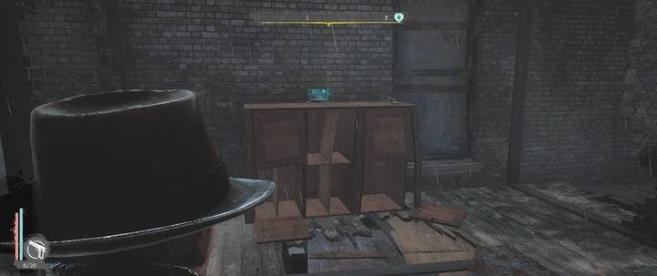 The place where you have to put the incense is glowing blue and has the shape of a vessel - Open House | The Sinking City walkthrough - Side cases - The Sinking City Guide