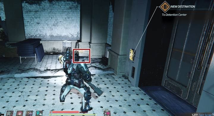 If you are an EMP drone after defeating Little Johnny boss, go back to the prison and on the first floor (Block B) go to the balanced door and open the next using the EMP - Prison | Audiologs in The Surge 2 - Audiologs - The Surge 2 Guide